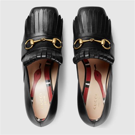 gucci slingback loafers|gucci leather mid heel loafer.